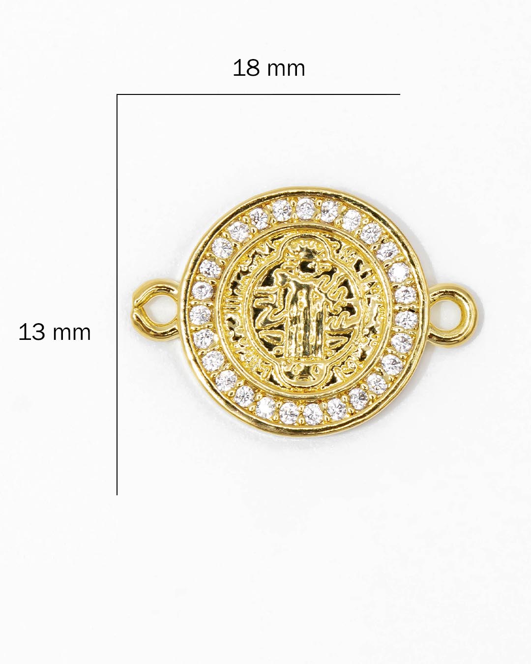 Oro laminado dije pulsera san Benito