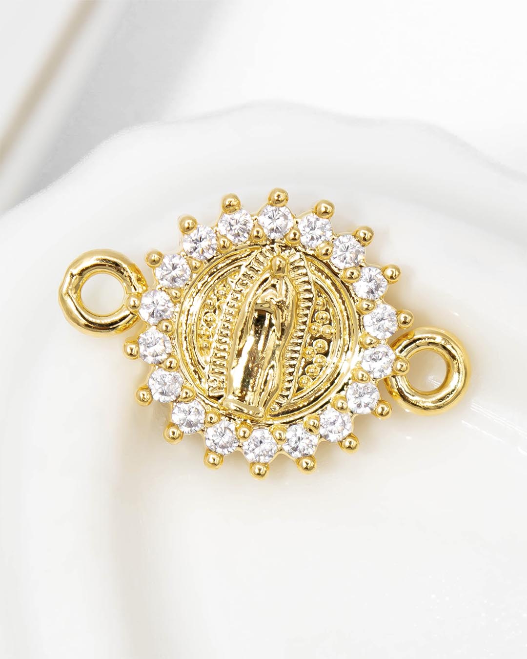 Oro laminado dije pulsera virgen Guadalupe