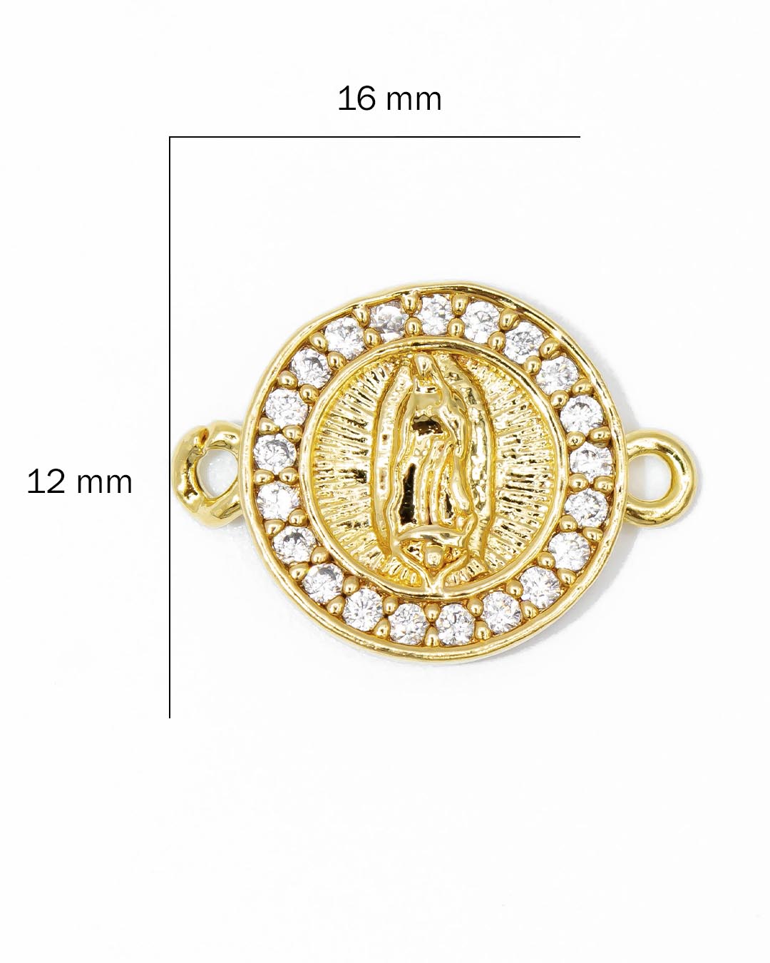 Oro laminado dije pulsera virgen Guadalupe