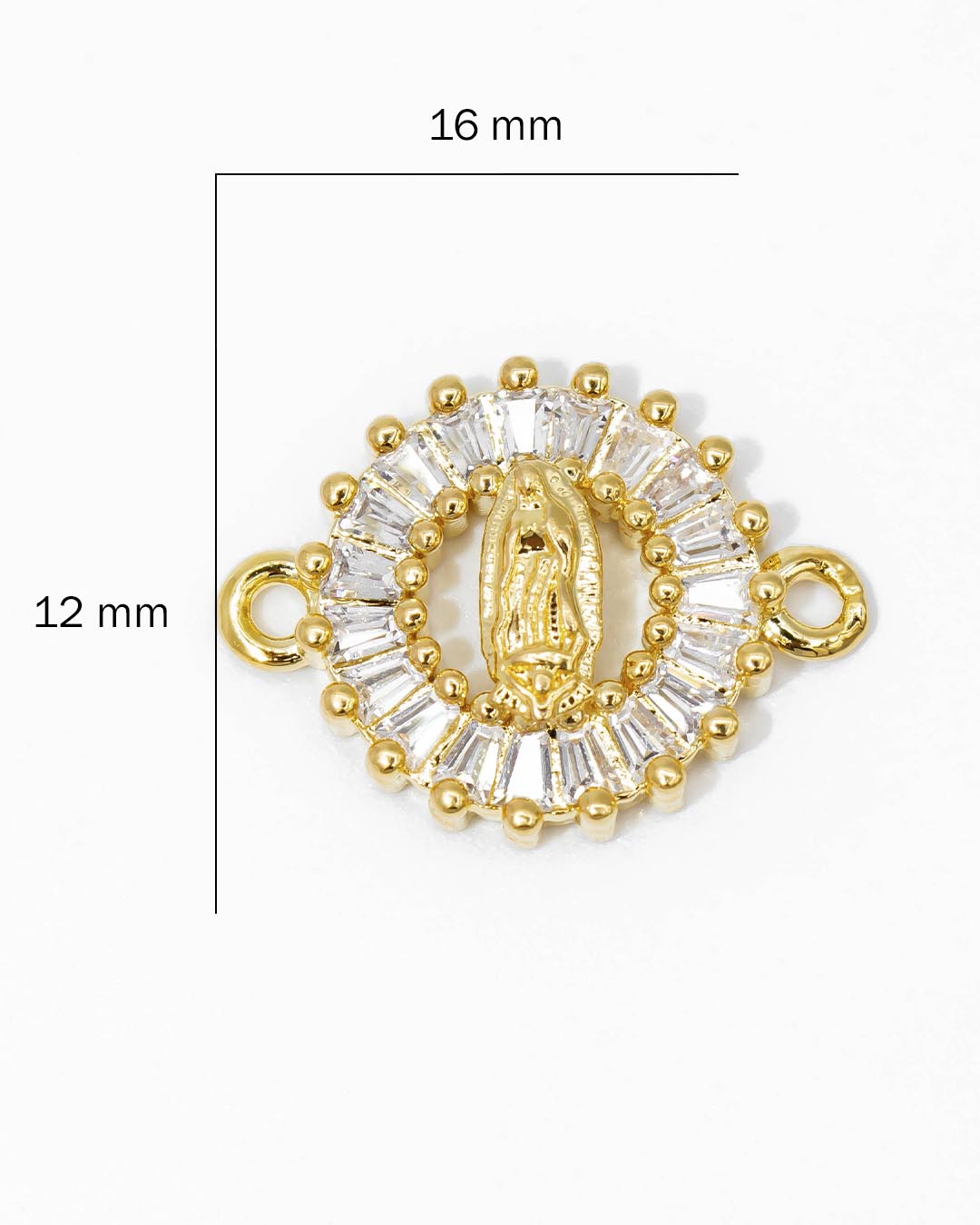 Oro laminado dije pulsera virgen Guadalupe