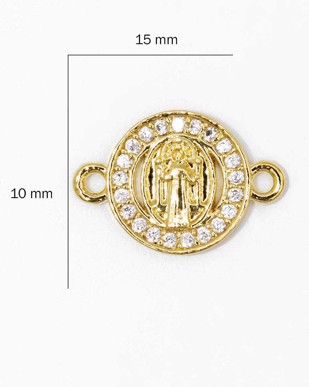 Oro laminado dije pulsera san Benito