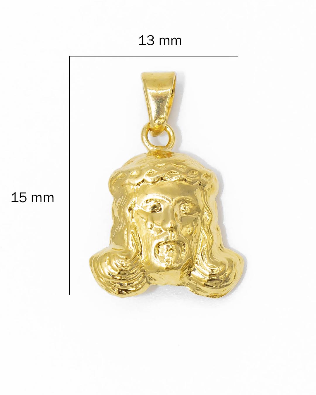 Oro laminado dije rostro de Jesus