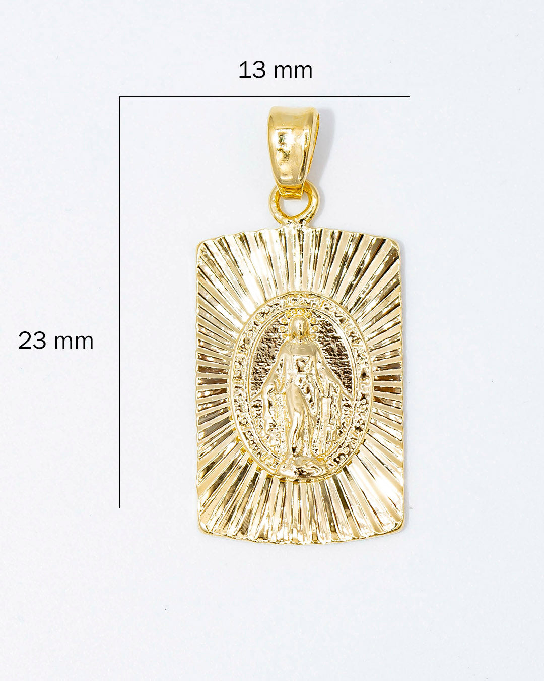 Oro laminado dije virgen Guadalupe