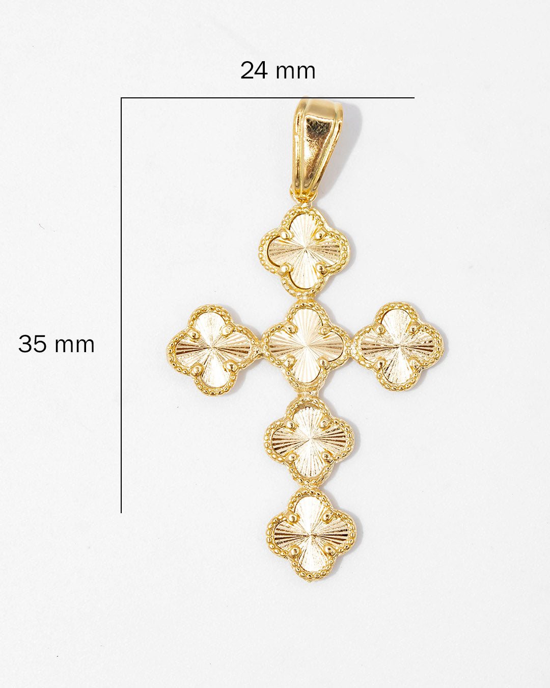 Oro laminado dije trébol
