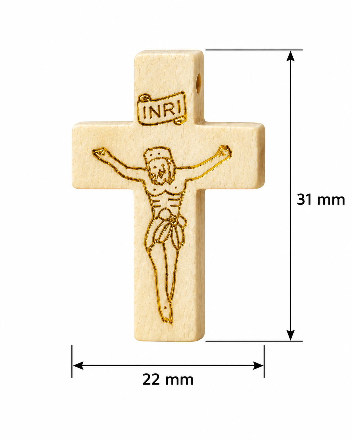 Dije pasador cruz Jesús