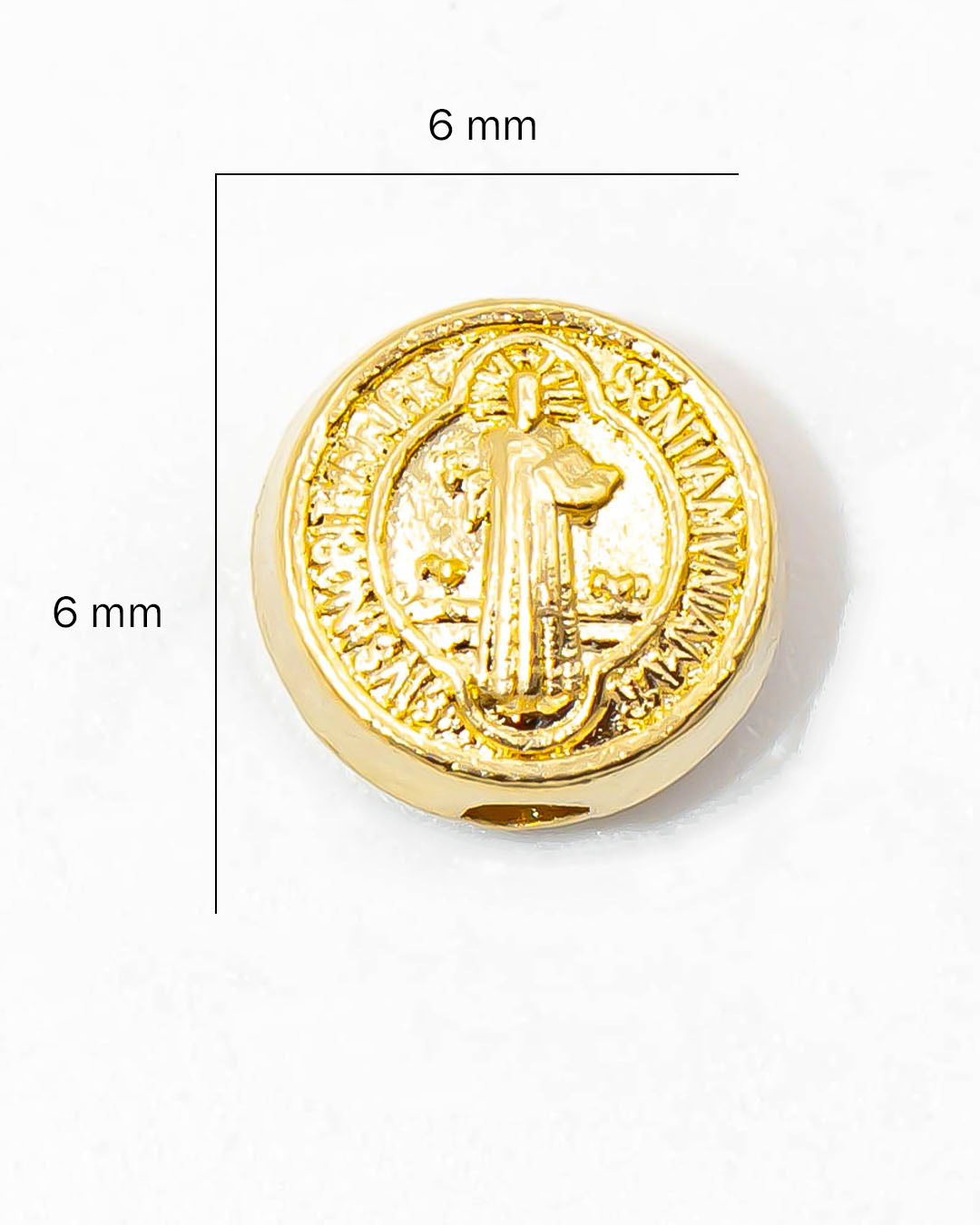 Oro Laminado San Benito pasador