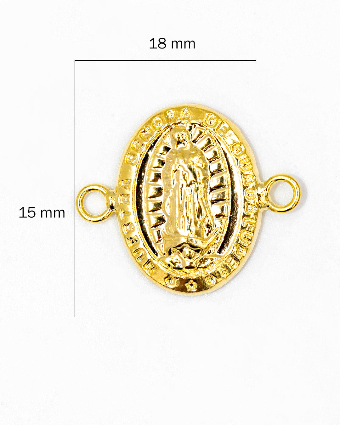 Oro laminado dije virgen de Guadalupe