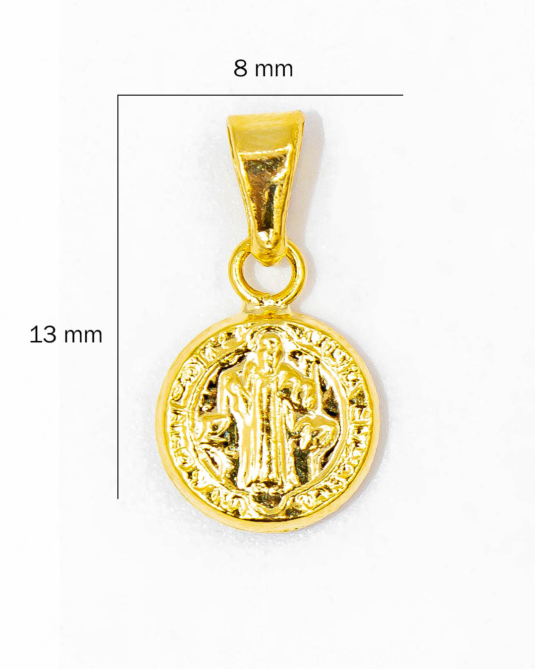 Oro laminado dije San Benito