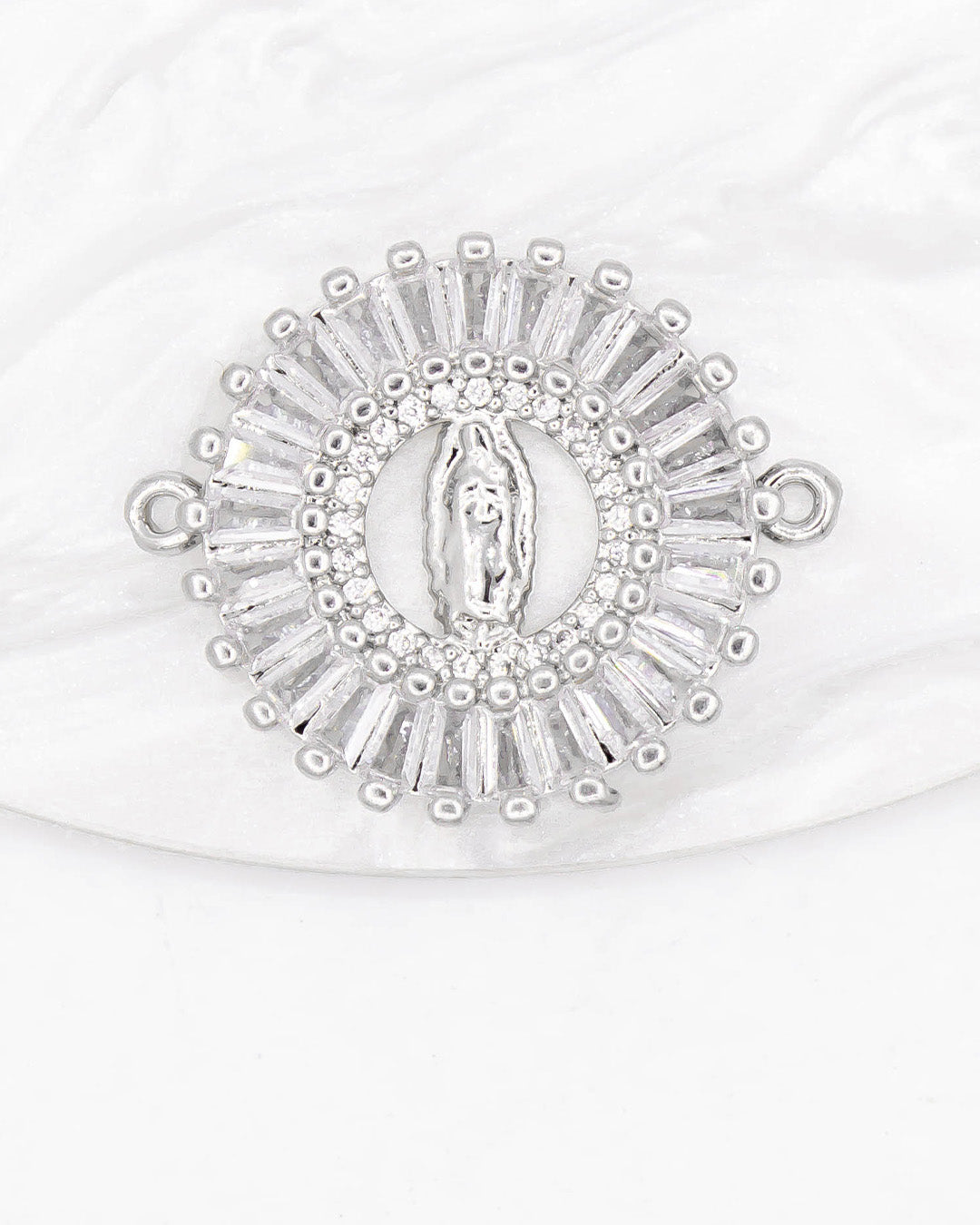 Dije virgen pulsera plateado