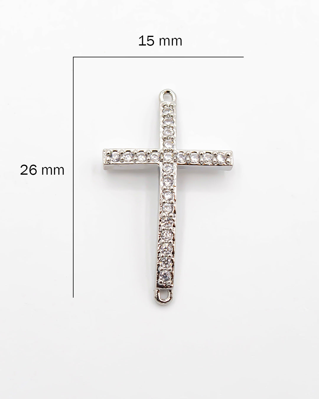 Dije pulsera cruz delgada