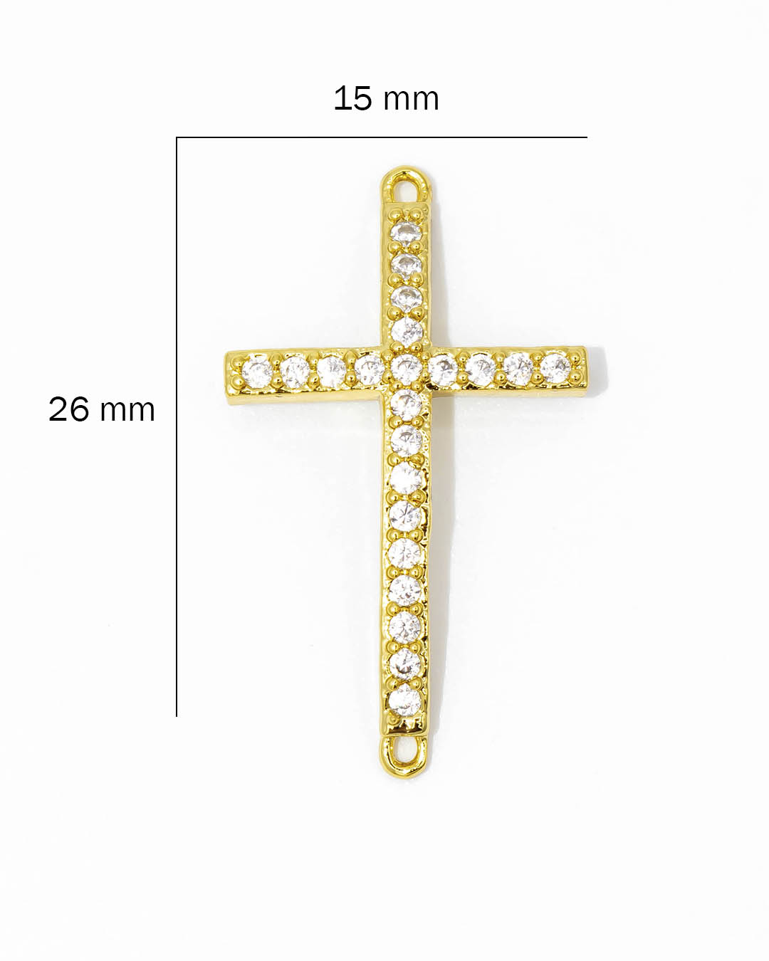 Dije pulsera cruz delgada