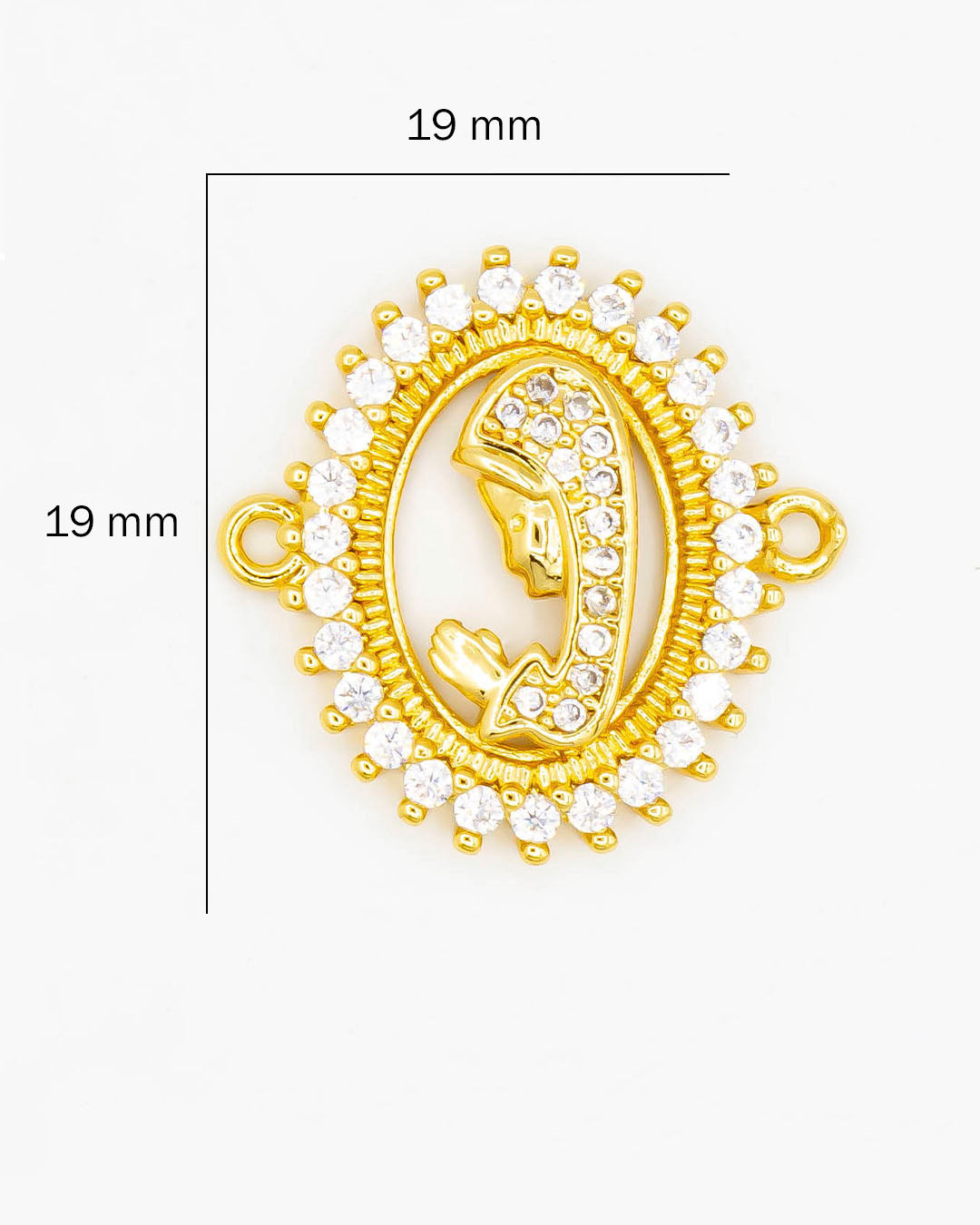 Dije de virgen pulsera