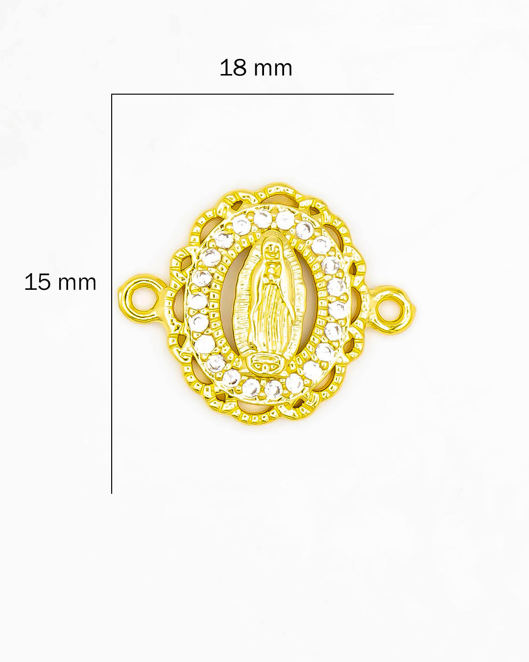 Dije virgen para pulsera