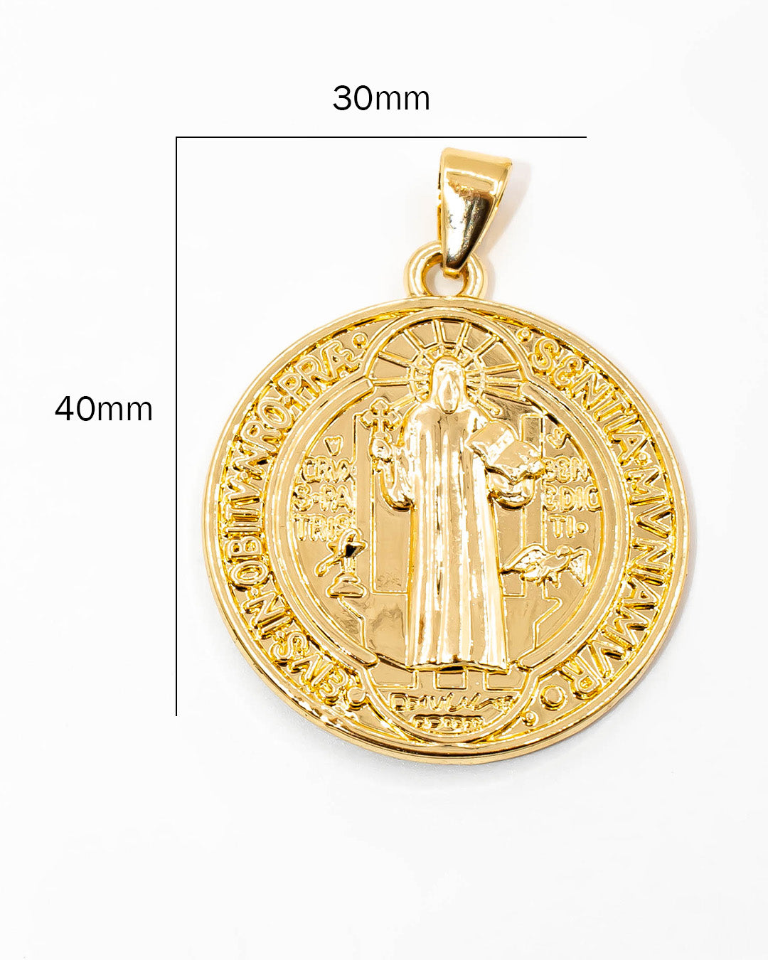 Dije medalla San Benito