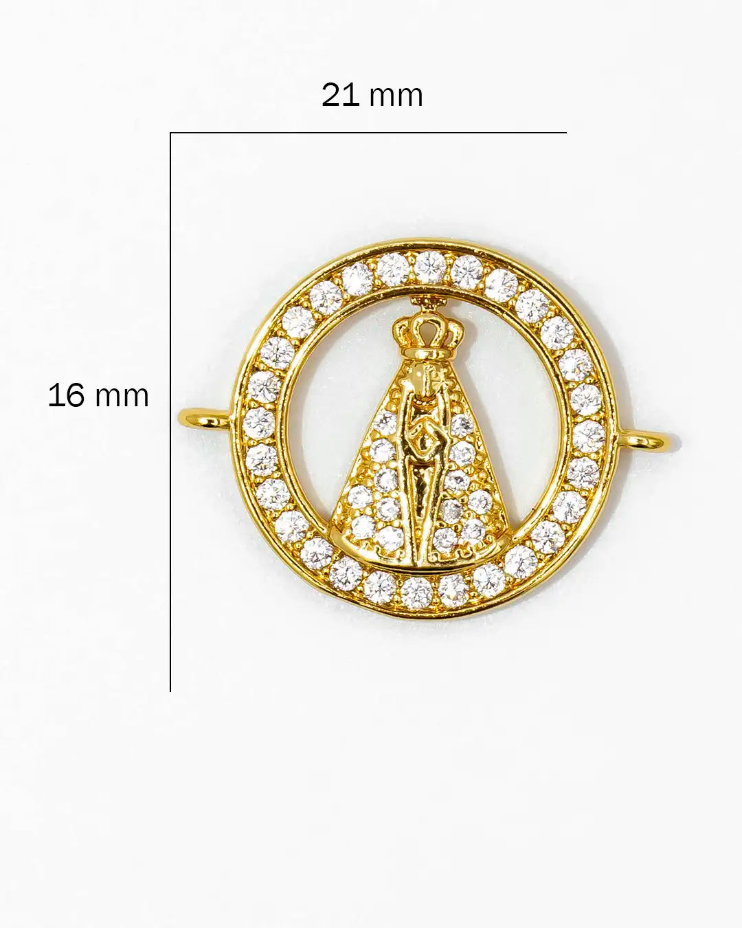 Dije pulsera Virgen aparecida