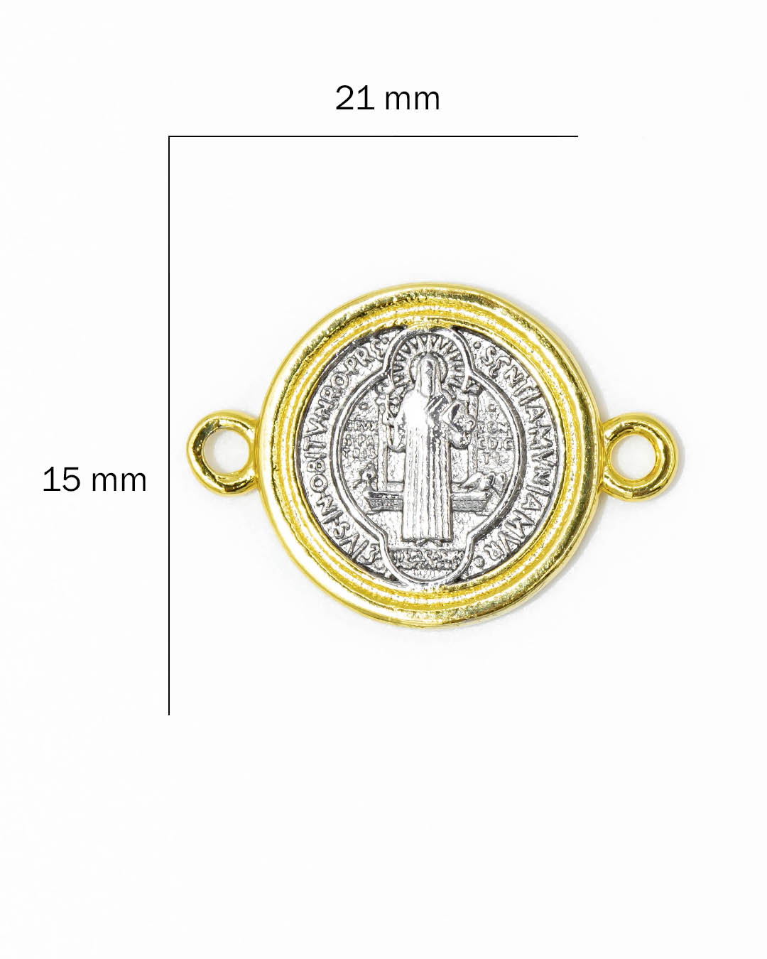 Dije pulsera san Benito bitono
