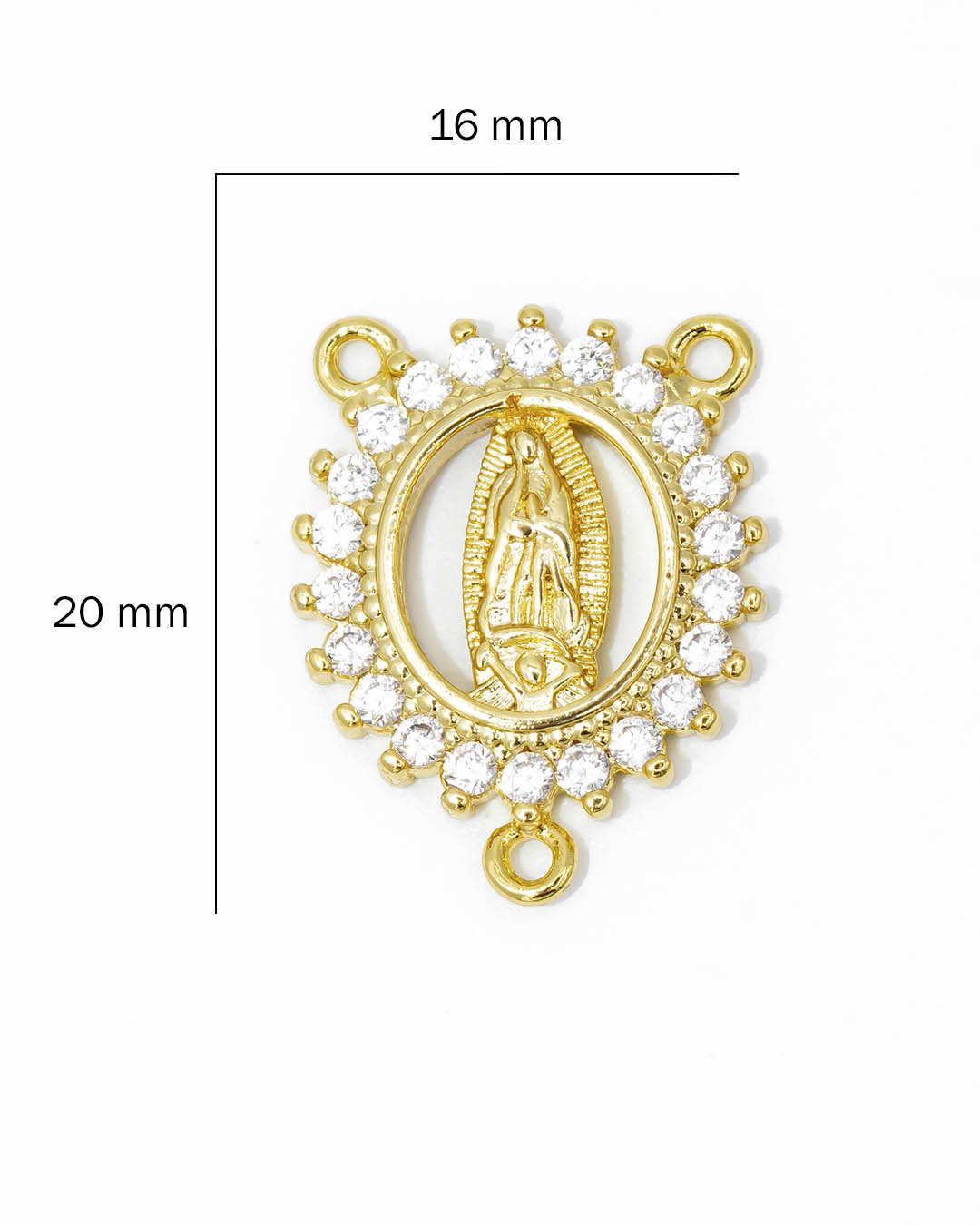 Dije crucero Virgen Guadalupe