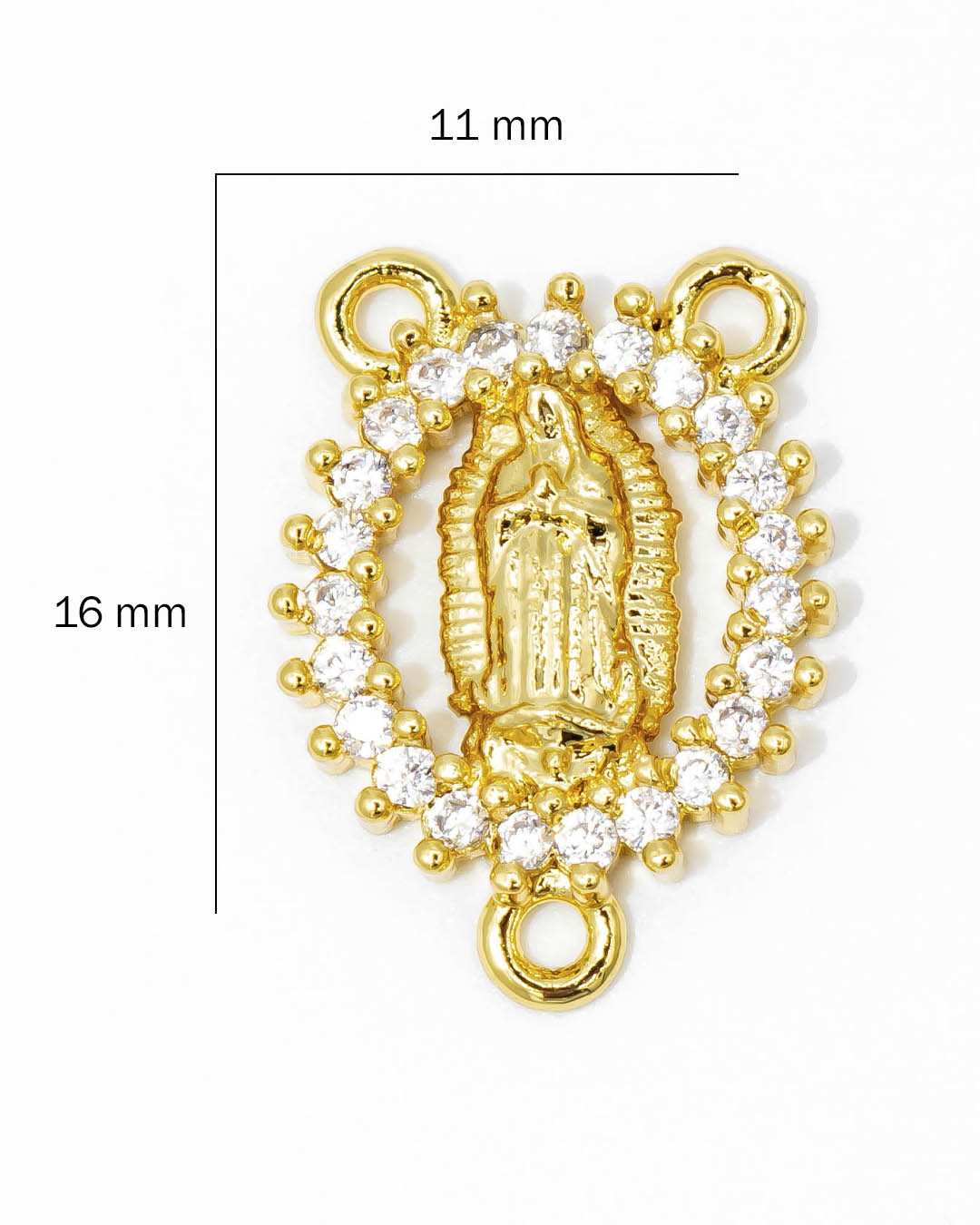 Dije crucero Virgen Guadalupe