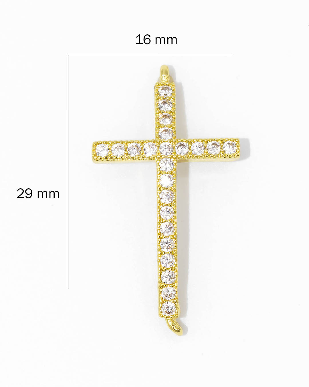 Dije pulsera cruz