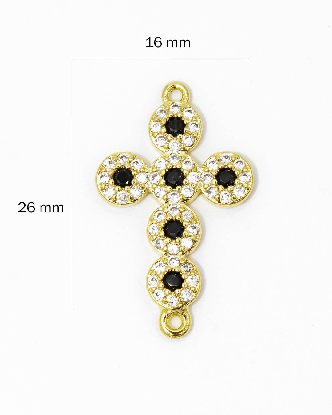 Dije pulsera cruz