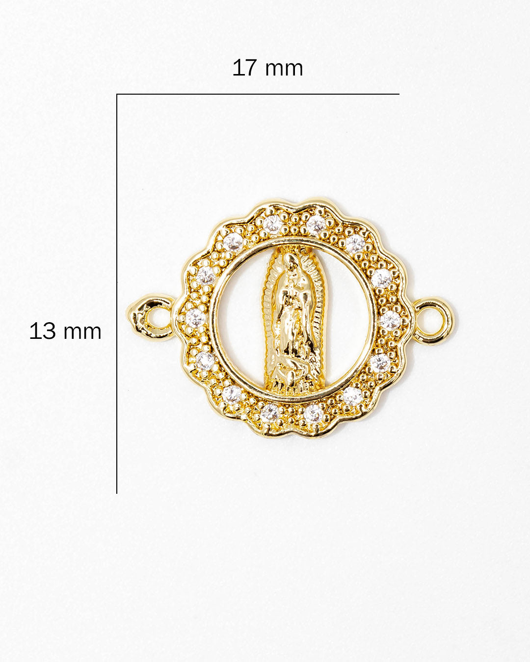 Dije virgen Guadalupe pulsera