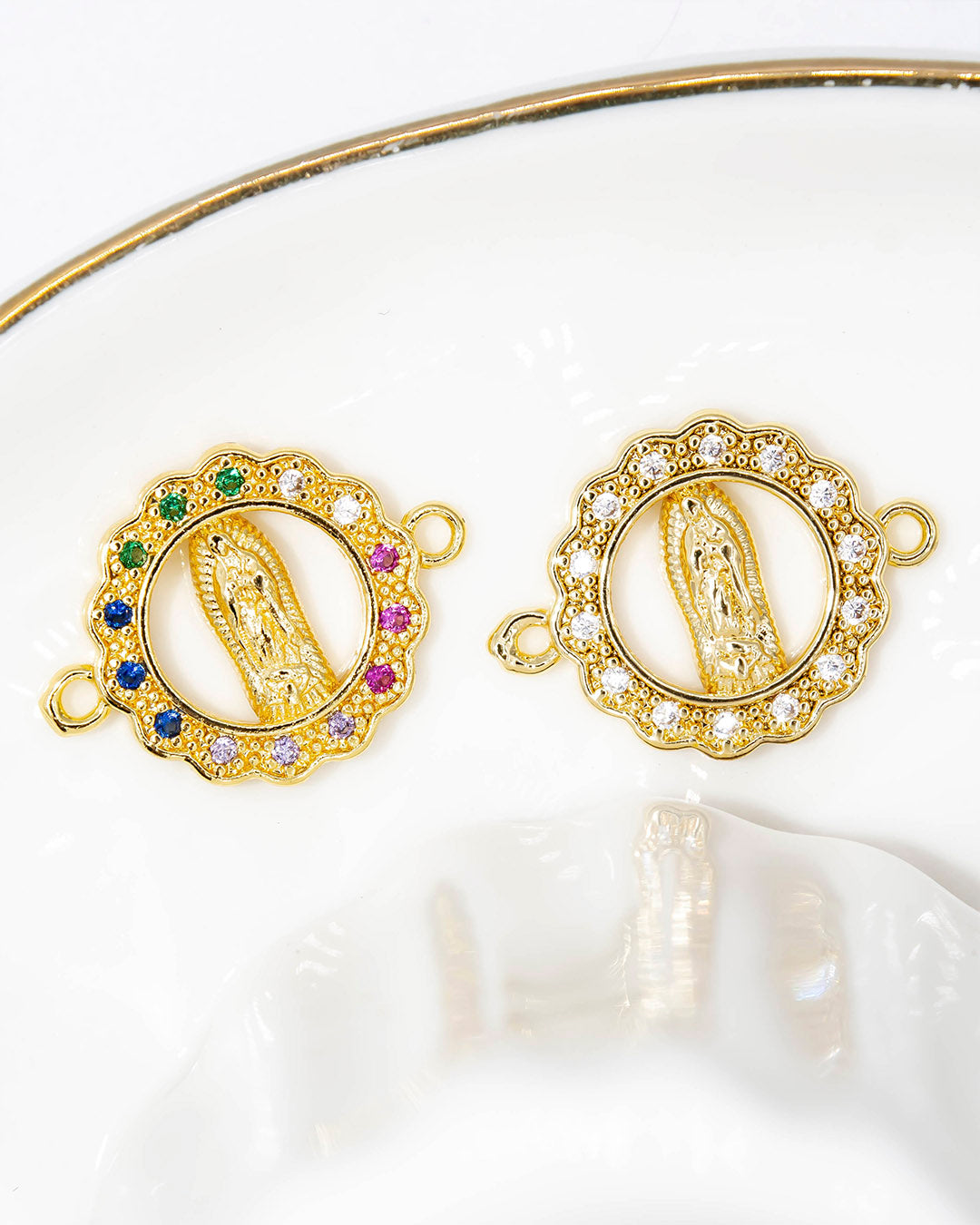 Dije virgen Guadalupe pulsera