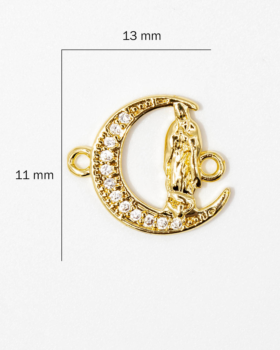Dije virgen luna pulsera
