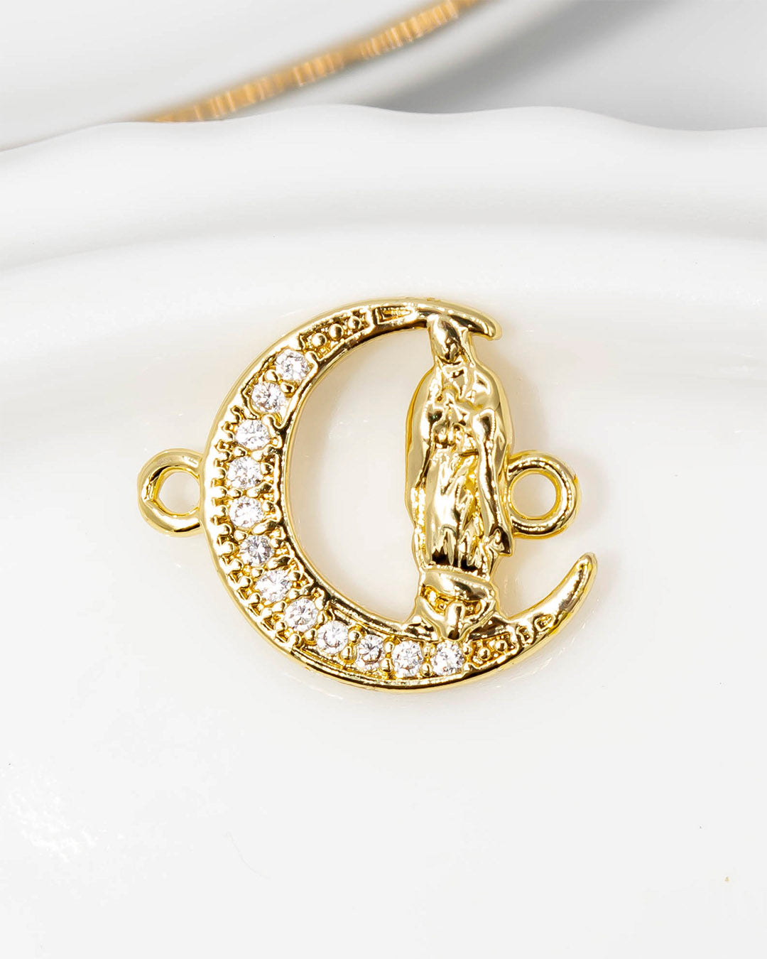 Dije virgen luna pulsera