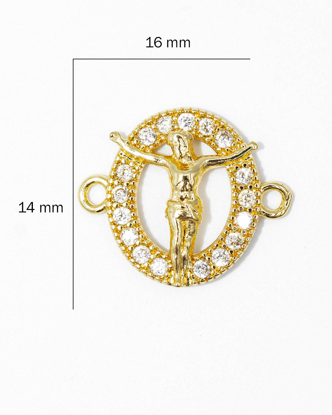 Dije cristo ovalado pulsera