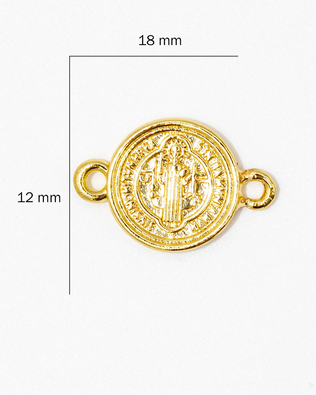 Dije San Benito pulsera 12mm