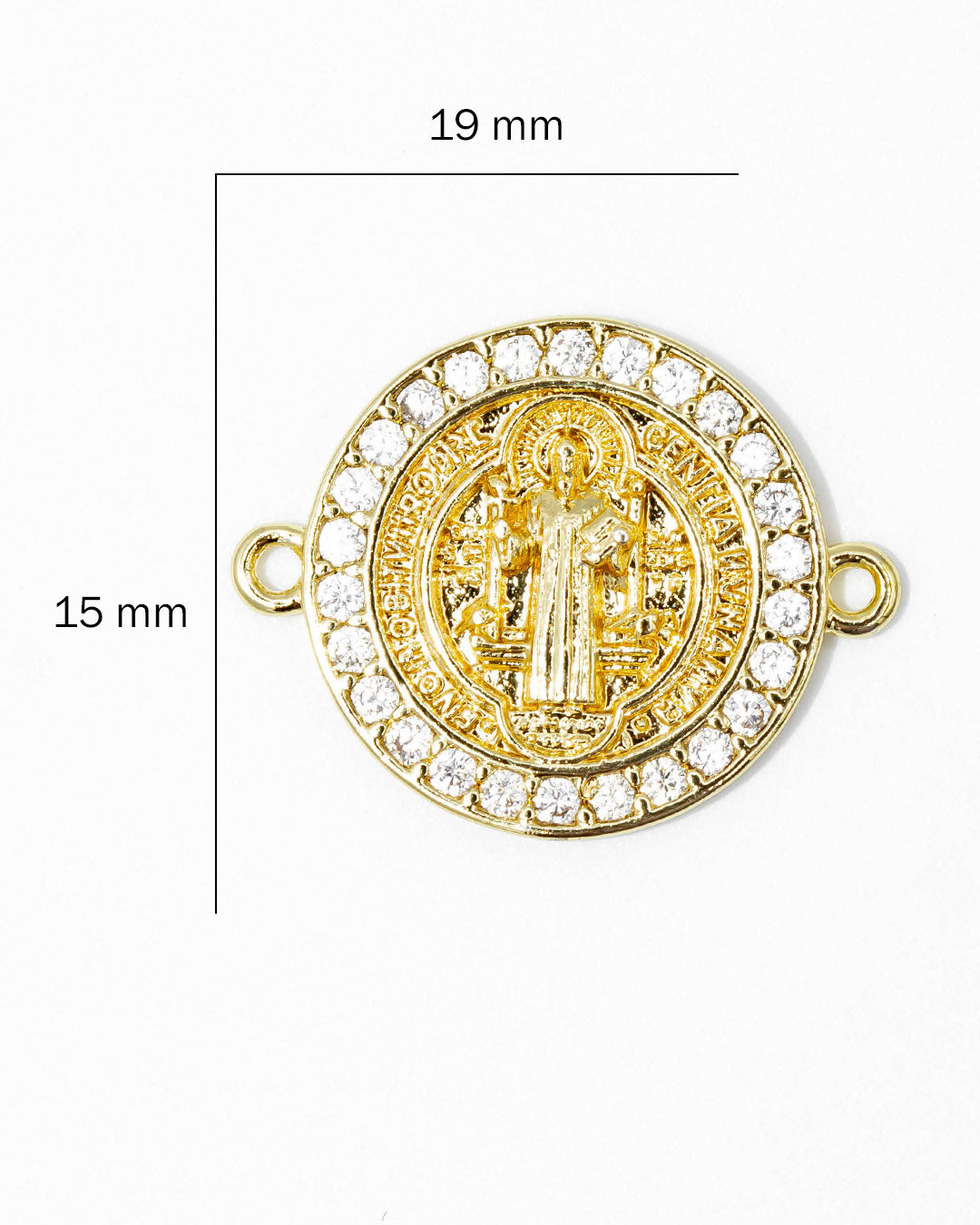 Dije San Benito pulsera