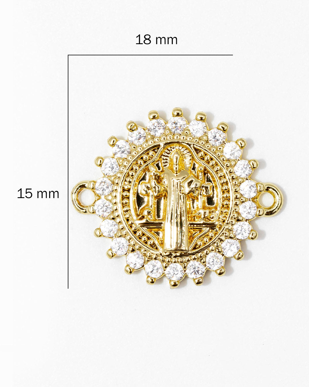 Dije San Benito pulsera