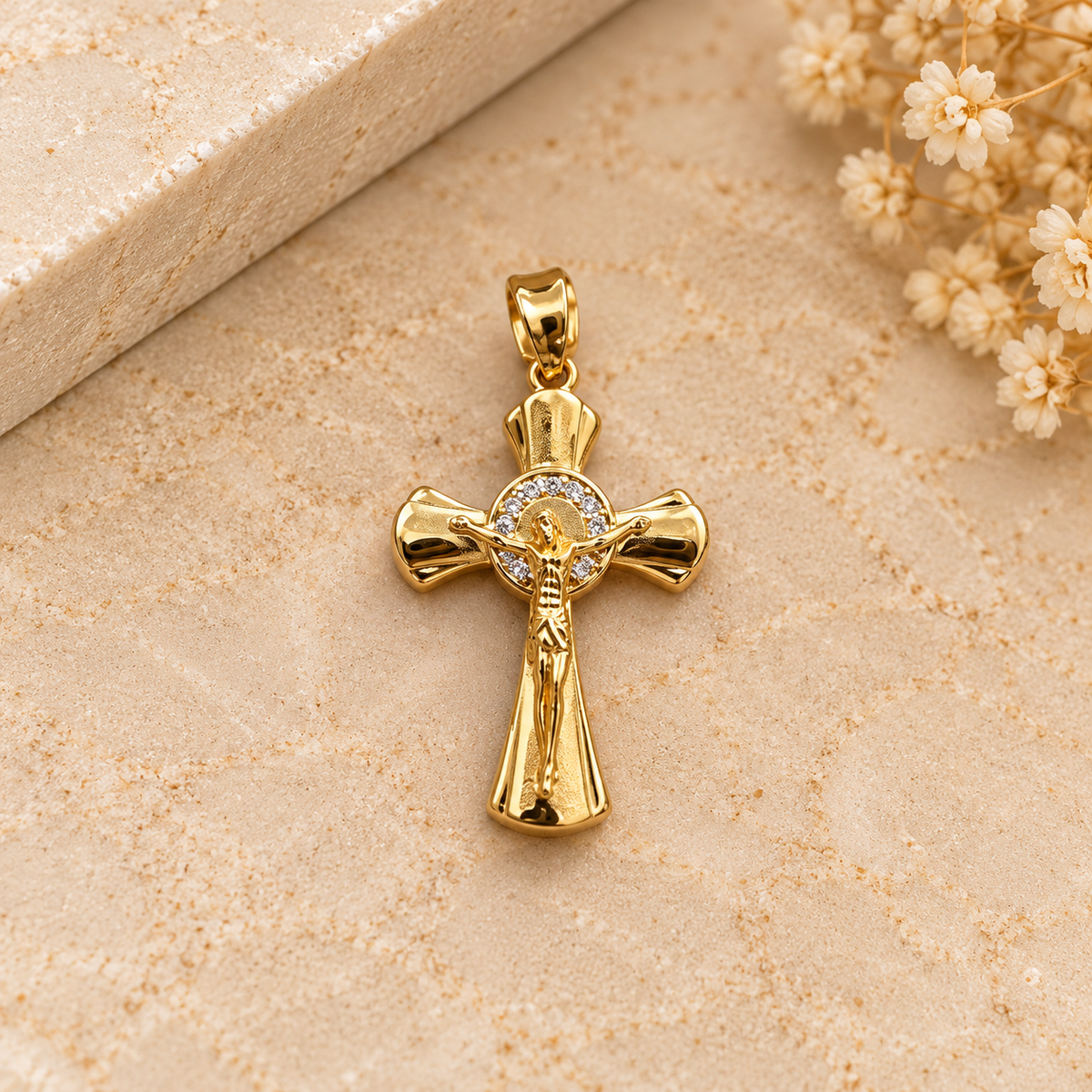 Dije cruz Jesús circones