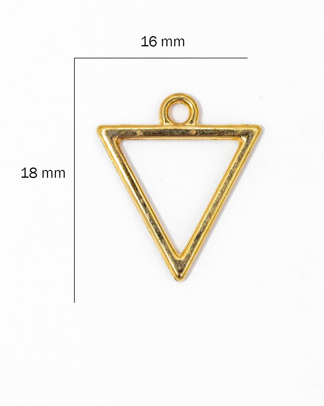 Dije triangulo silueta