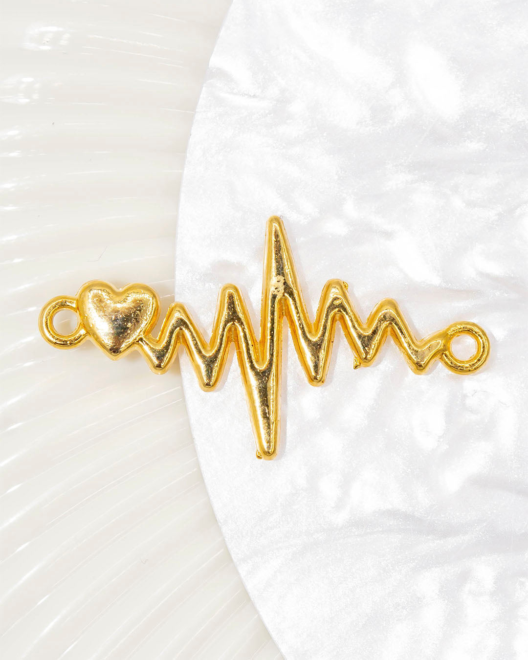 Dije pulsera línea de vida corazón
