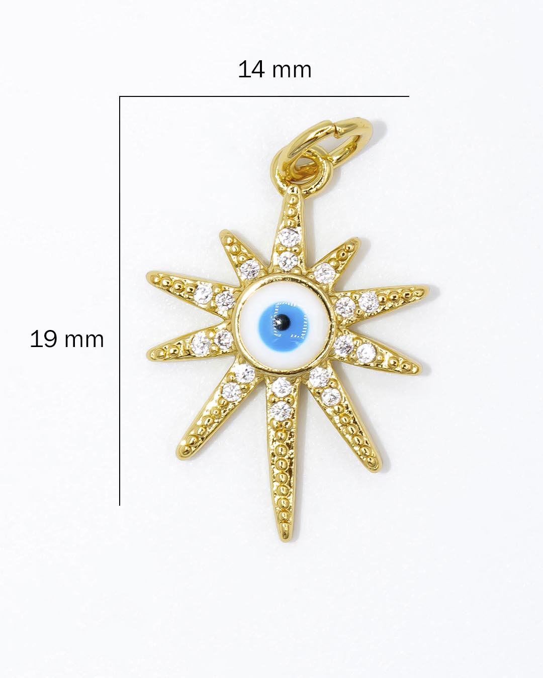 Dije estrella ojo turco