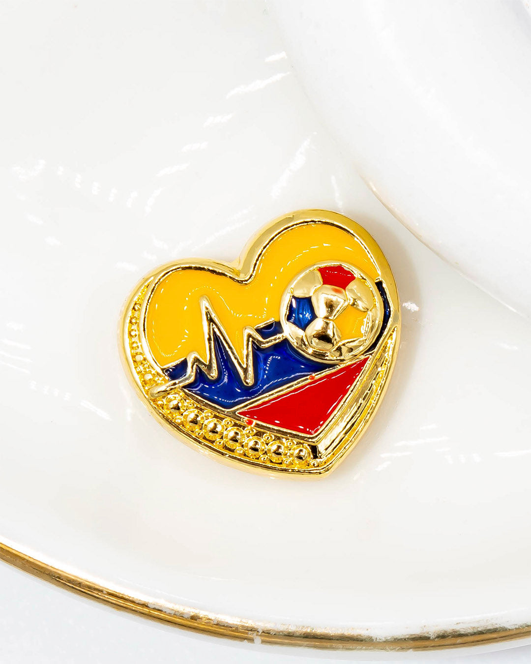 Dije Colombia corazón linea de vida