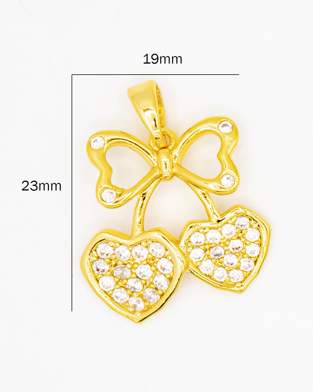 Dije cerezas corazón