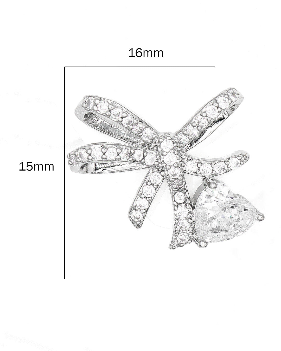 Dije moño con corazón