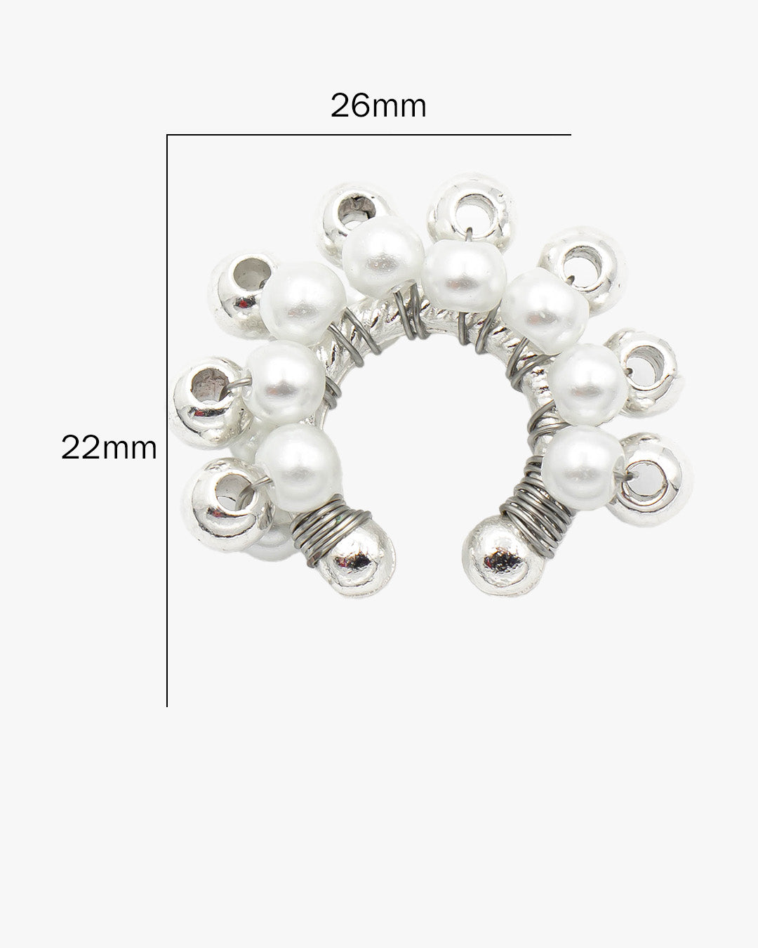 Earcuff perlas