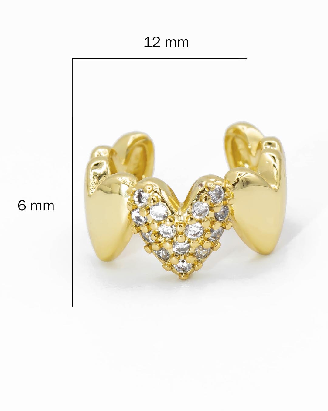 Earcuff de corazones