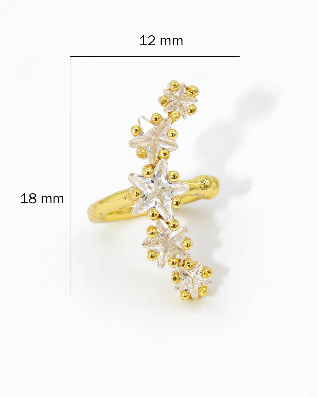 Earcuff línea estrella