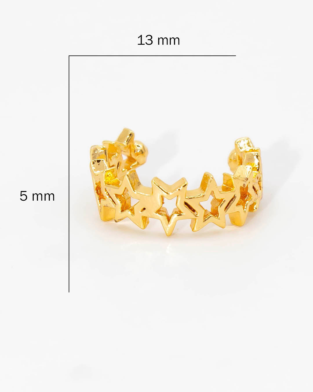 Earcuff estrellas seguidas