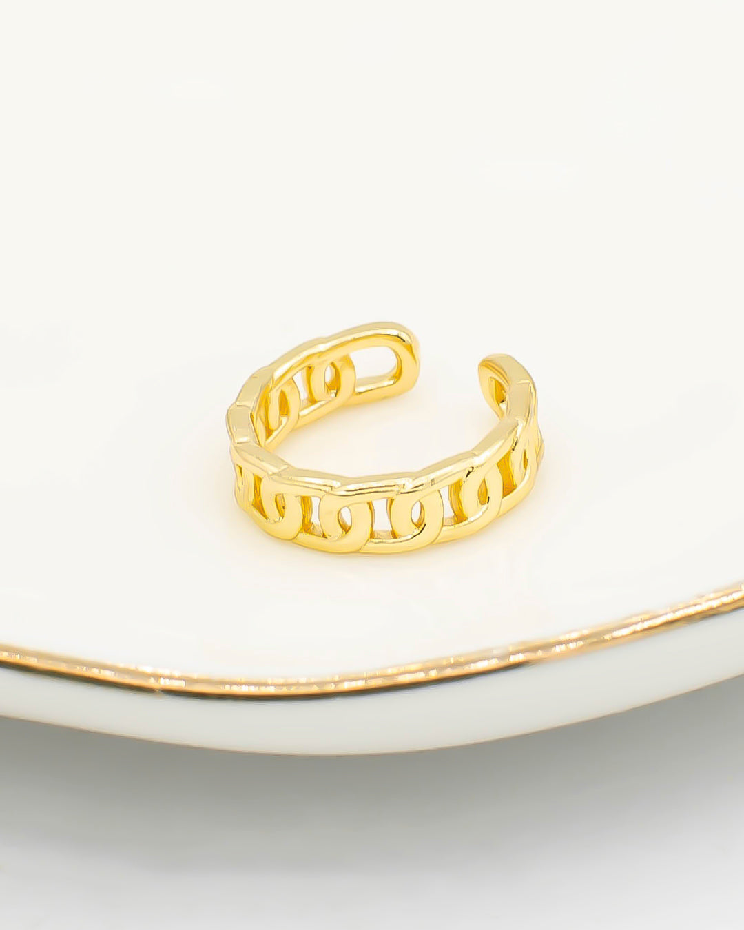 Earcuff aros entrelazados