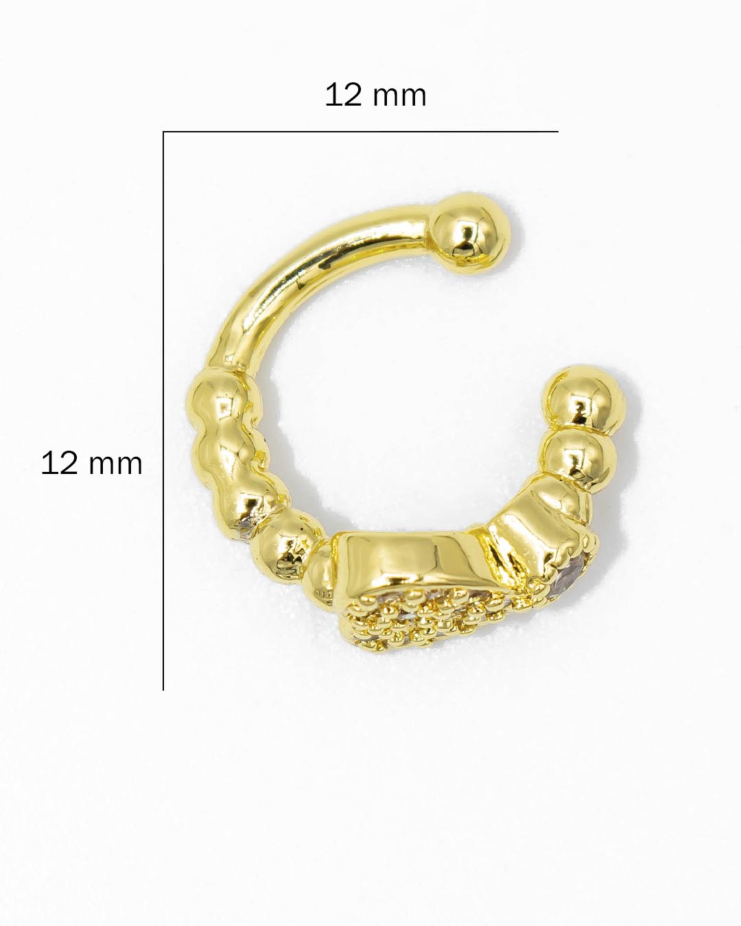 Earcuff mini corazón vertical