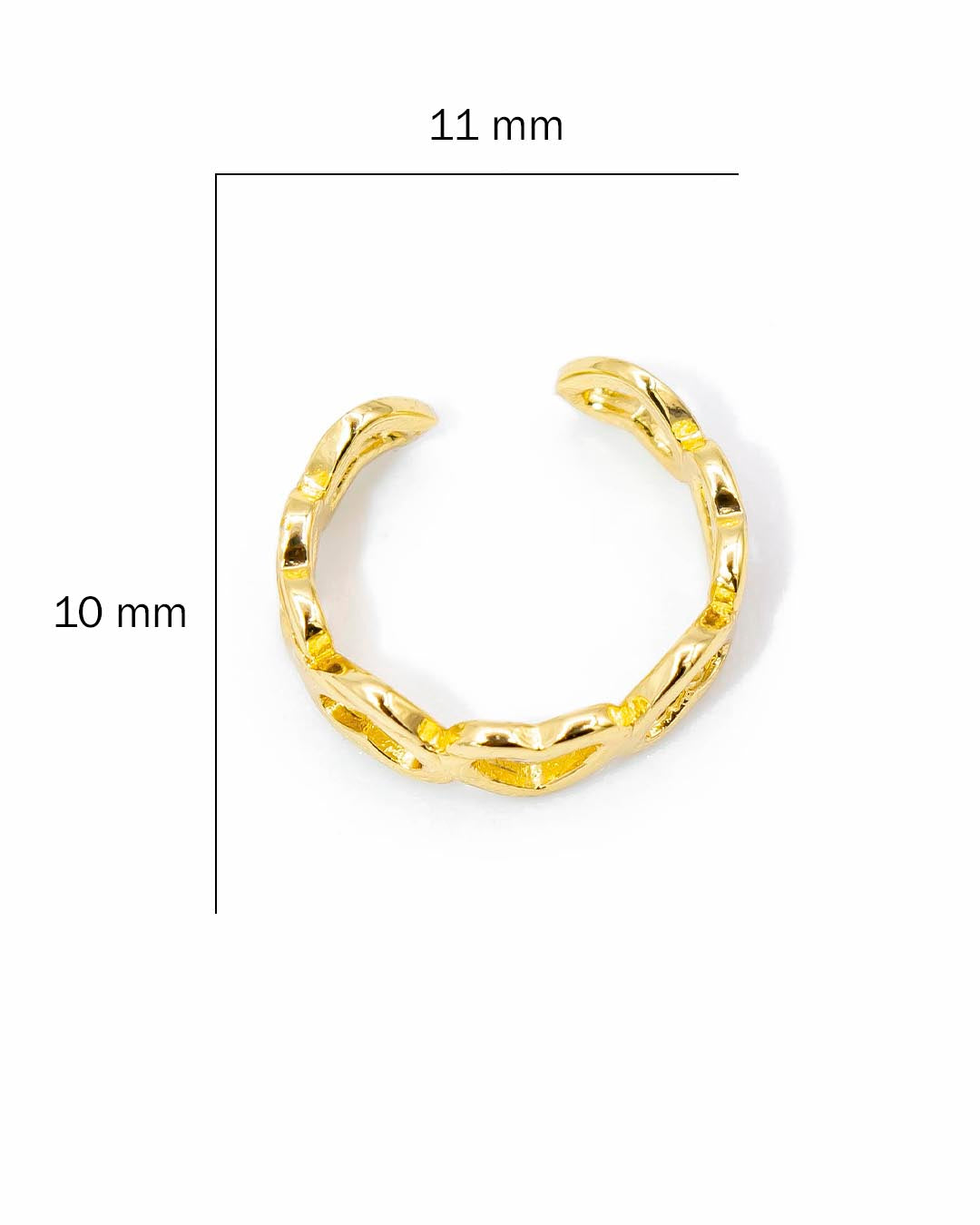 Earcuff mini corazón silueta