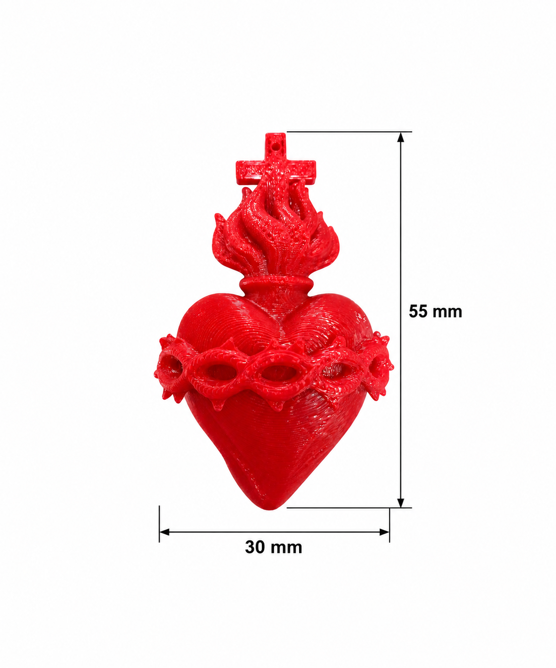 Dije sagrado corazón espinas