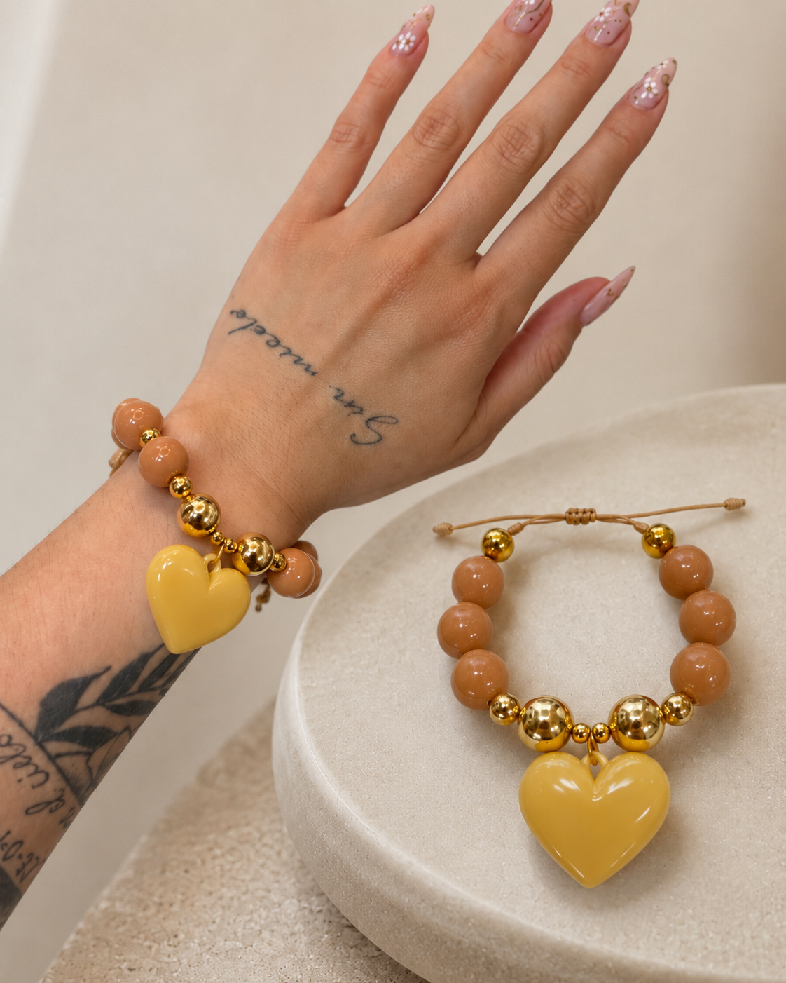 VALGATA pulsera corazón colgante