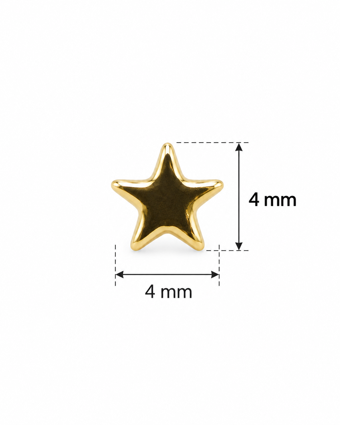 Oro laminado topo estrella
