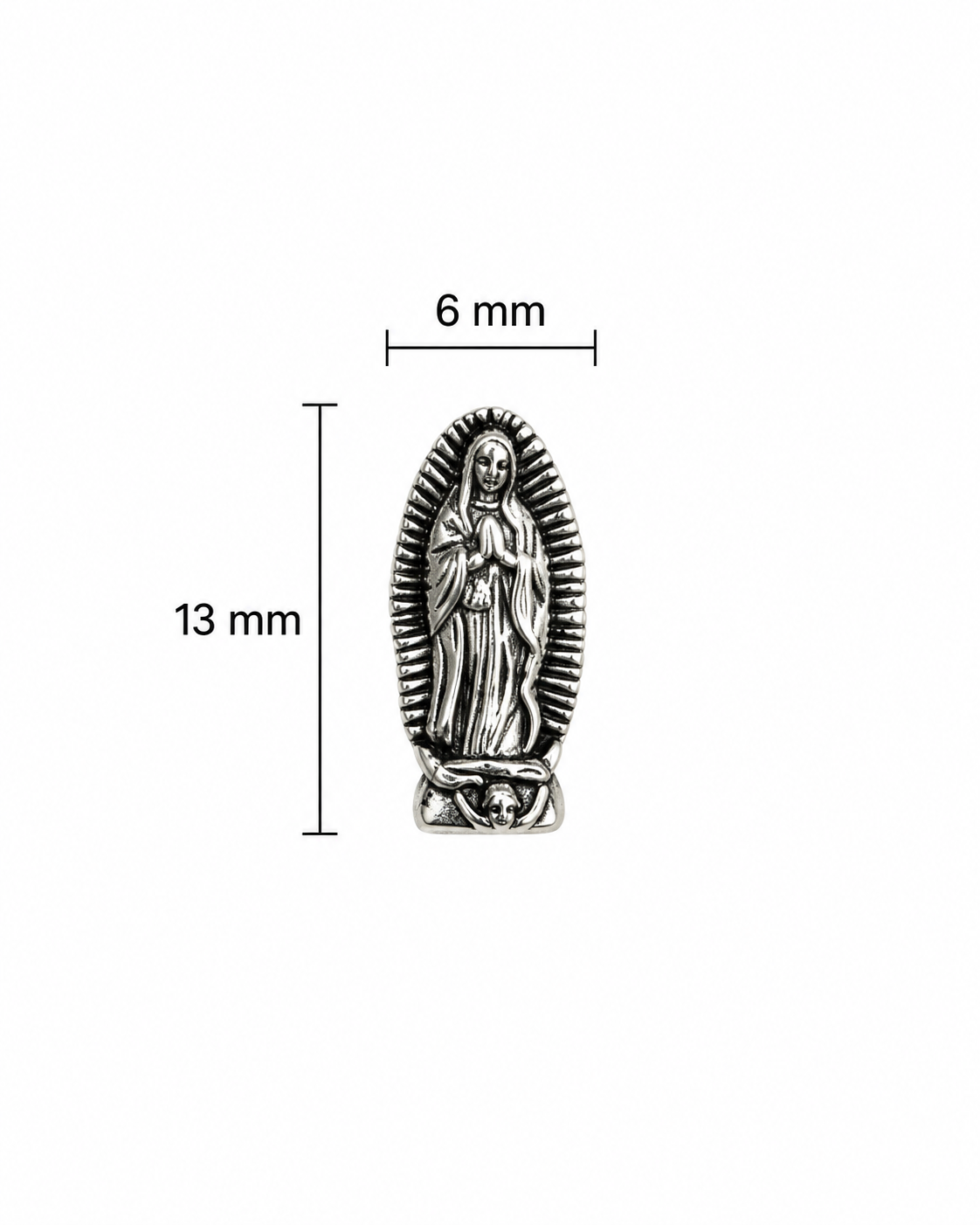 Dije pasador virgen Guadalupe
